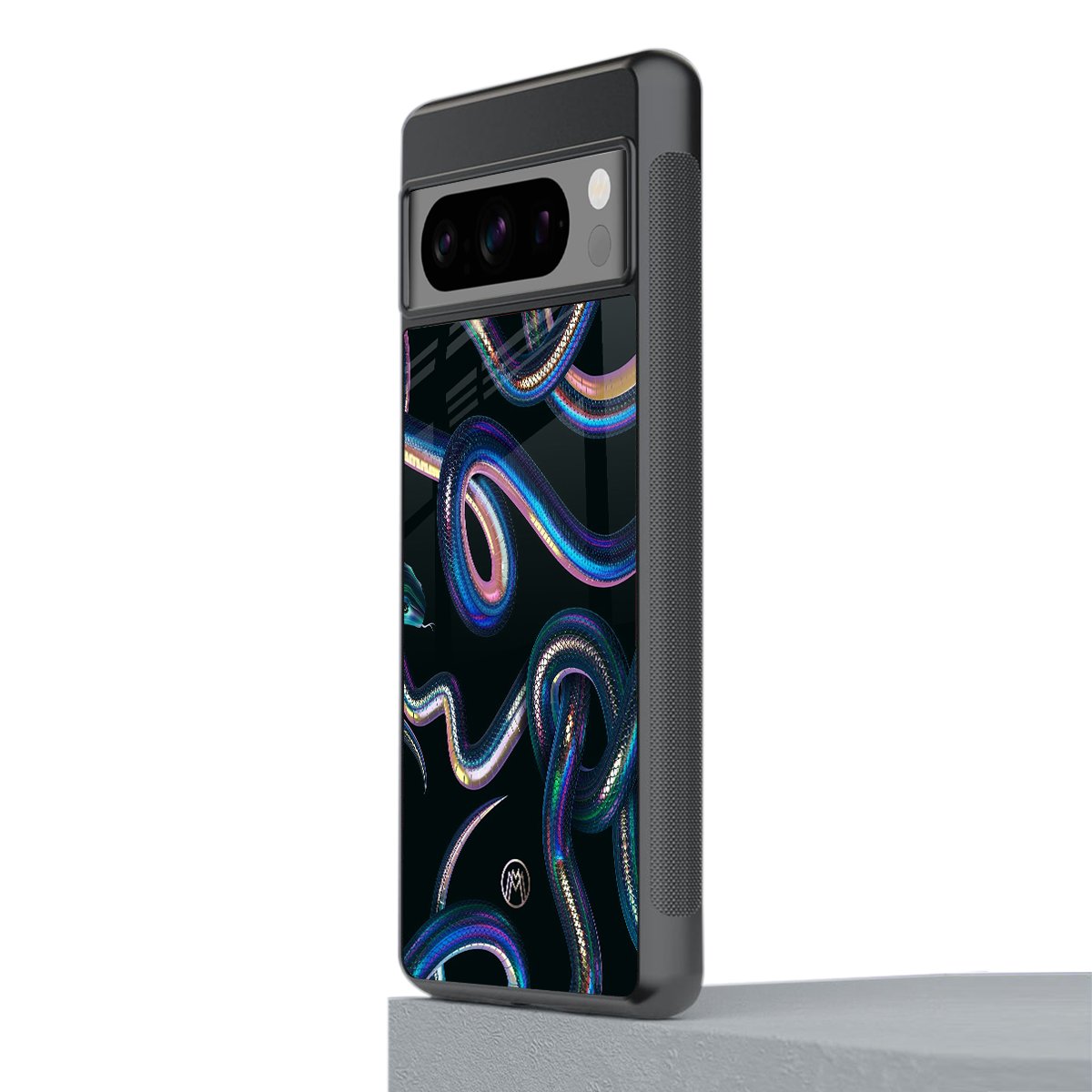 serpent back phone cover | glass case for google pixel 8 pro