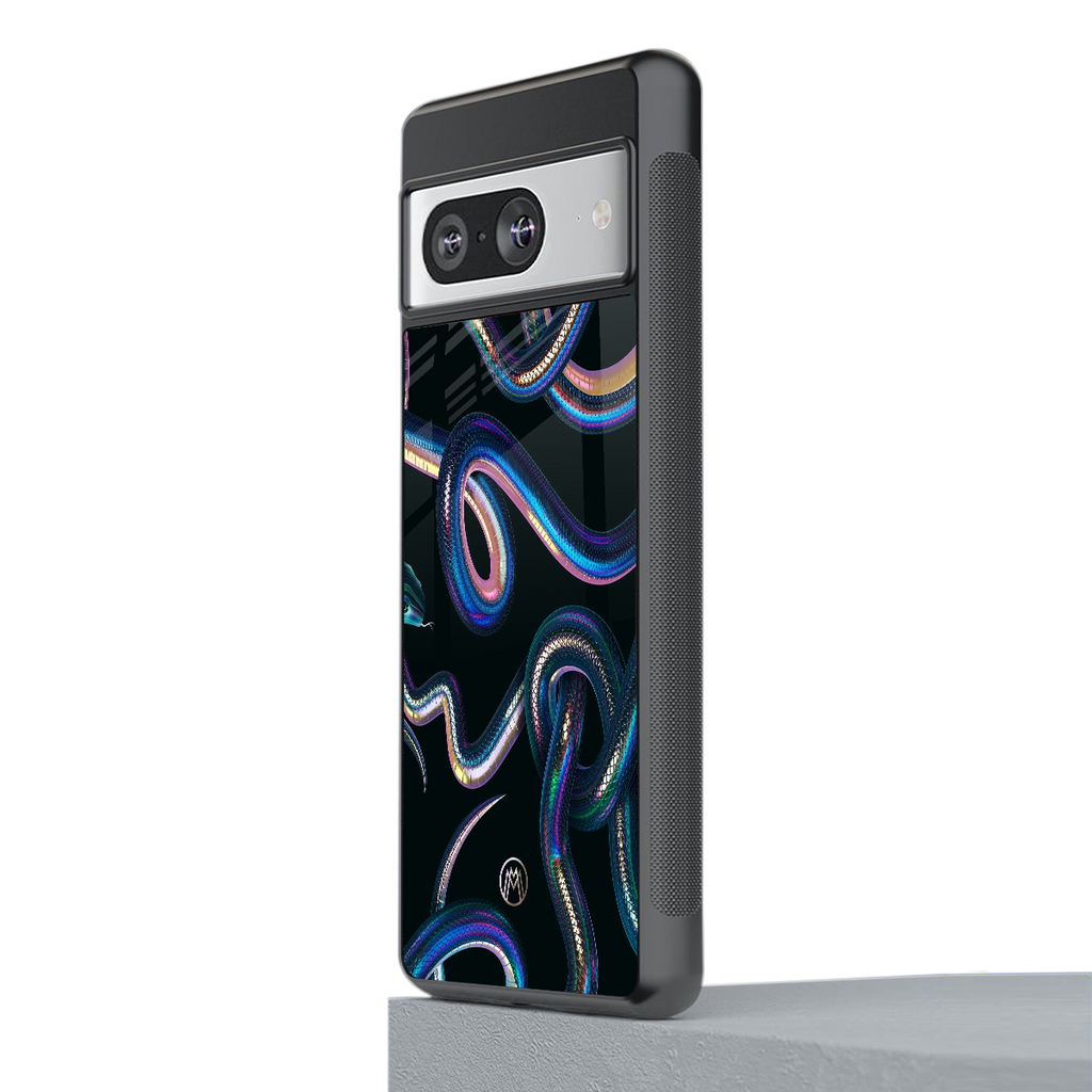 serpent back phone cover | glass case for Google Pixel 8