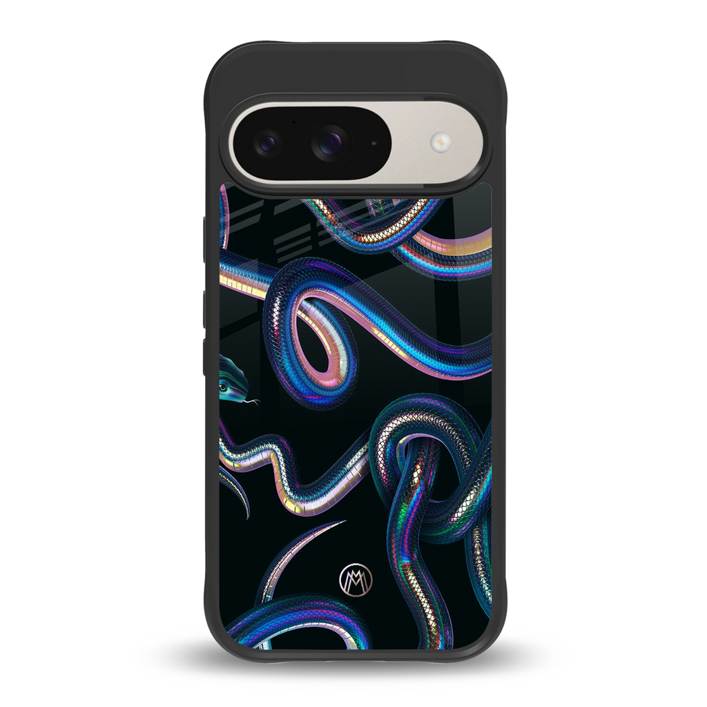 serpent back phone cover | glass case for google pixel 9