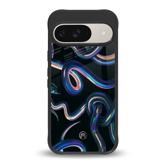 serpent back phone cover | glass case for google pixel 9