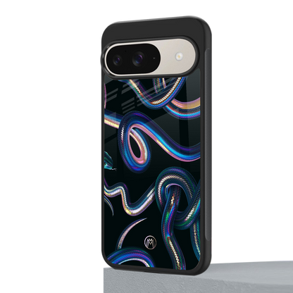 serpent back phone cover | glass case for google pixel 9