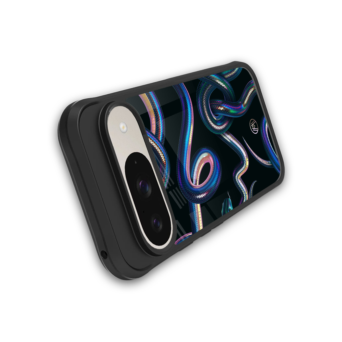 serpent back phone cover | glass case for google pixel 9