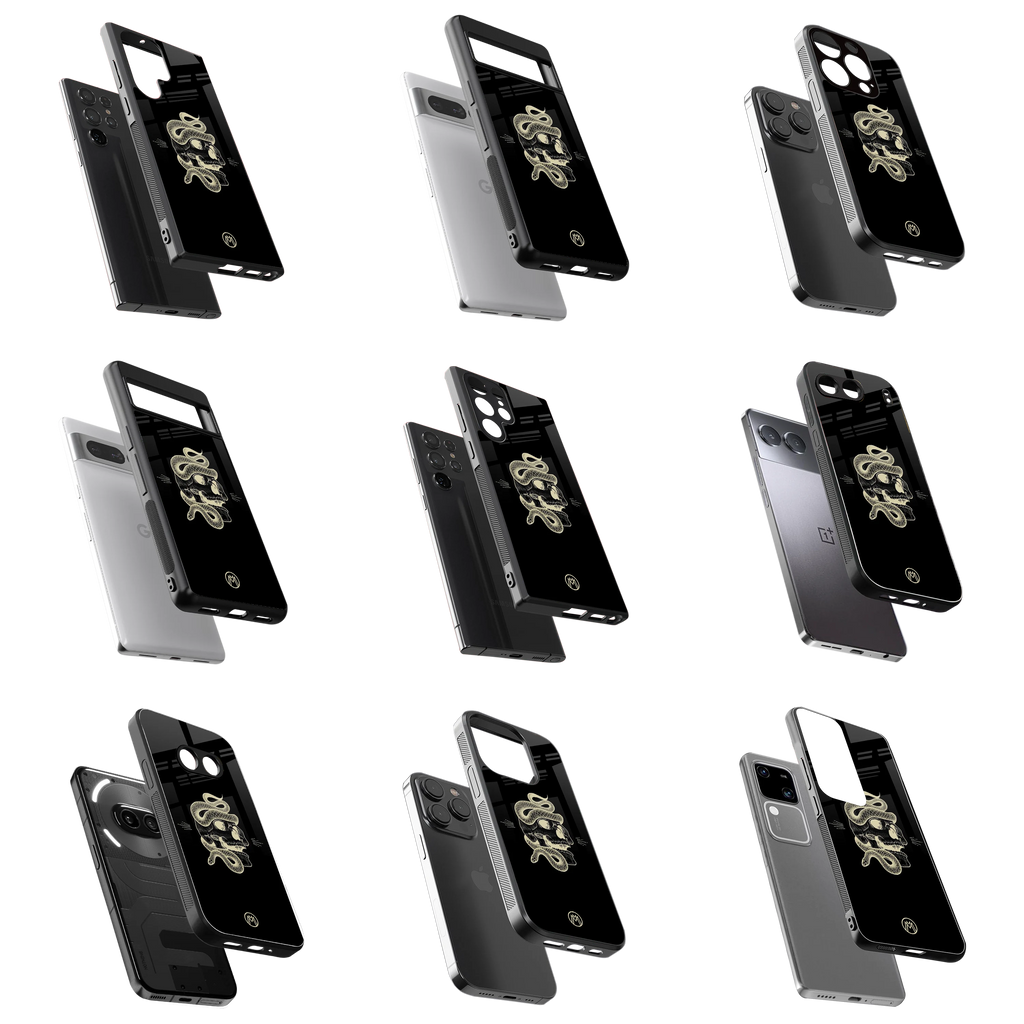 Durable Glass Back Mobile Case for iPhone, Samsung, OnePlus, Google Pixel, Redmi, Vivo, Oppo
