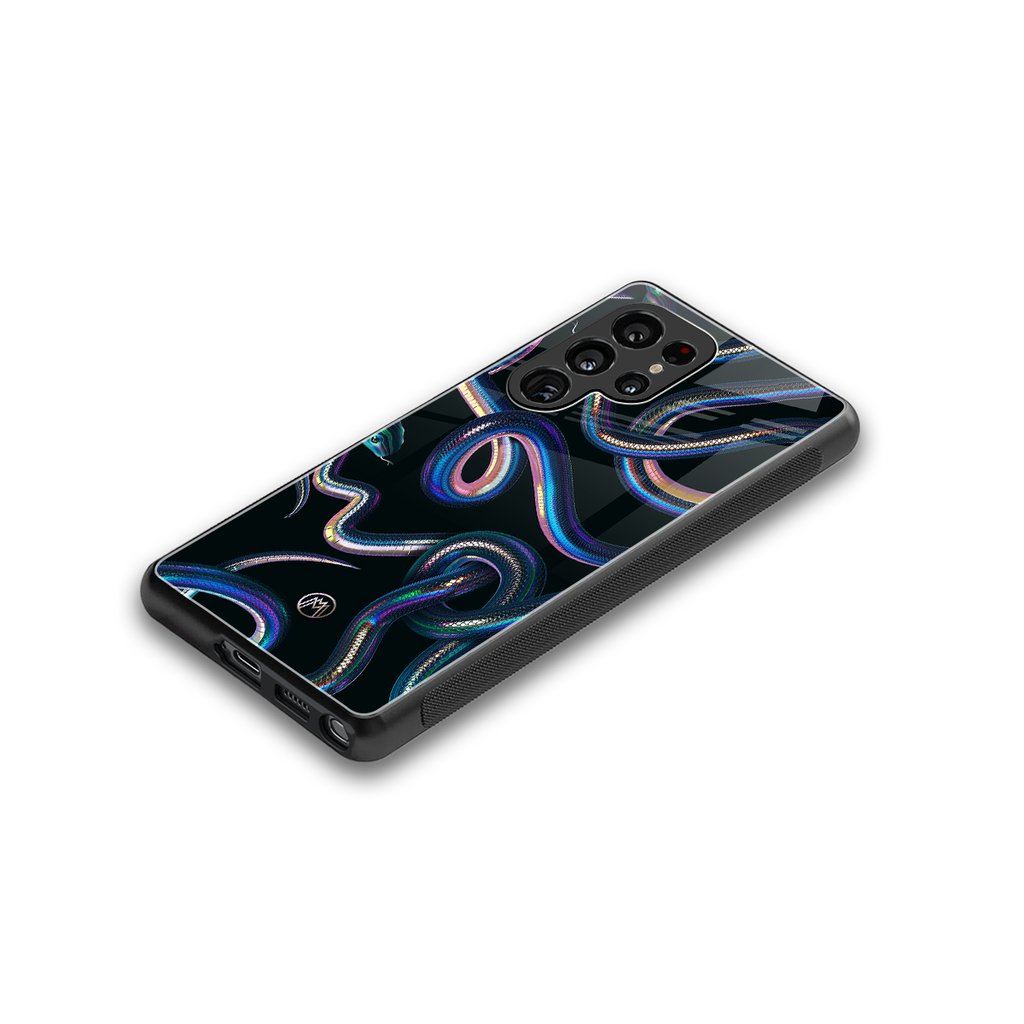 serpent back phone cover | glass case for samsung galaxy s25 ultra