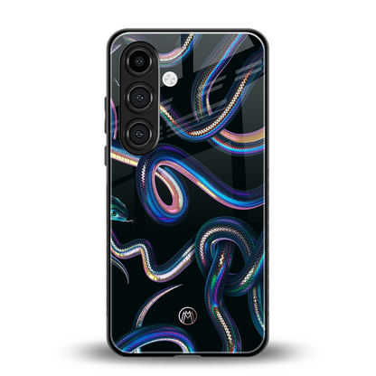 serpent back phone cover | glass case for samsung galaxy s24 fe