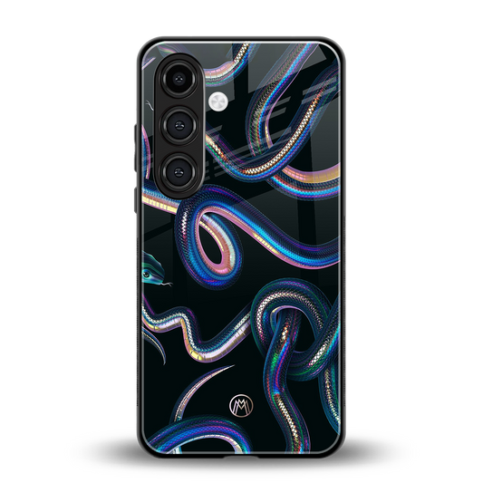 serpent back phone cover | glass case for samsung galaxy s23 plus