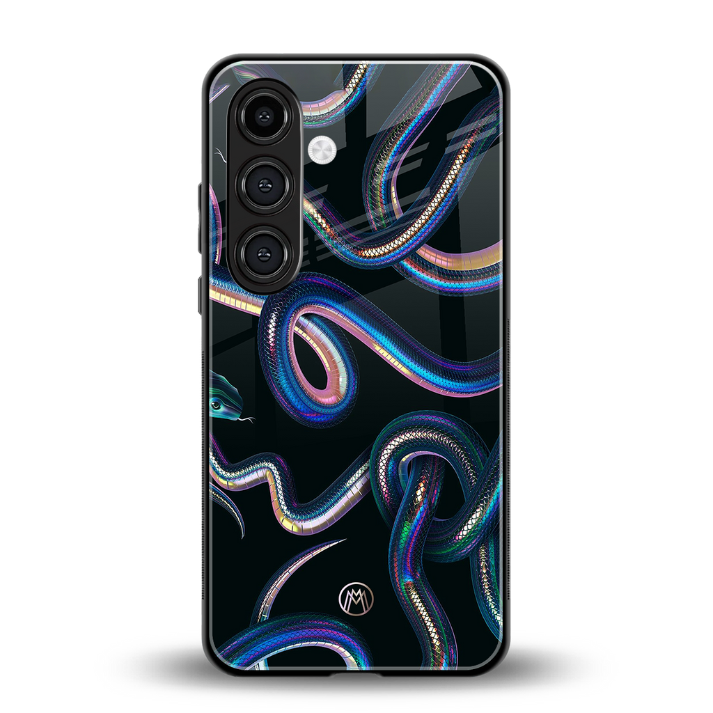 serpent back phone cover | glass case for samsung galaxy s25 plus