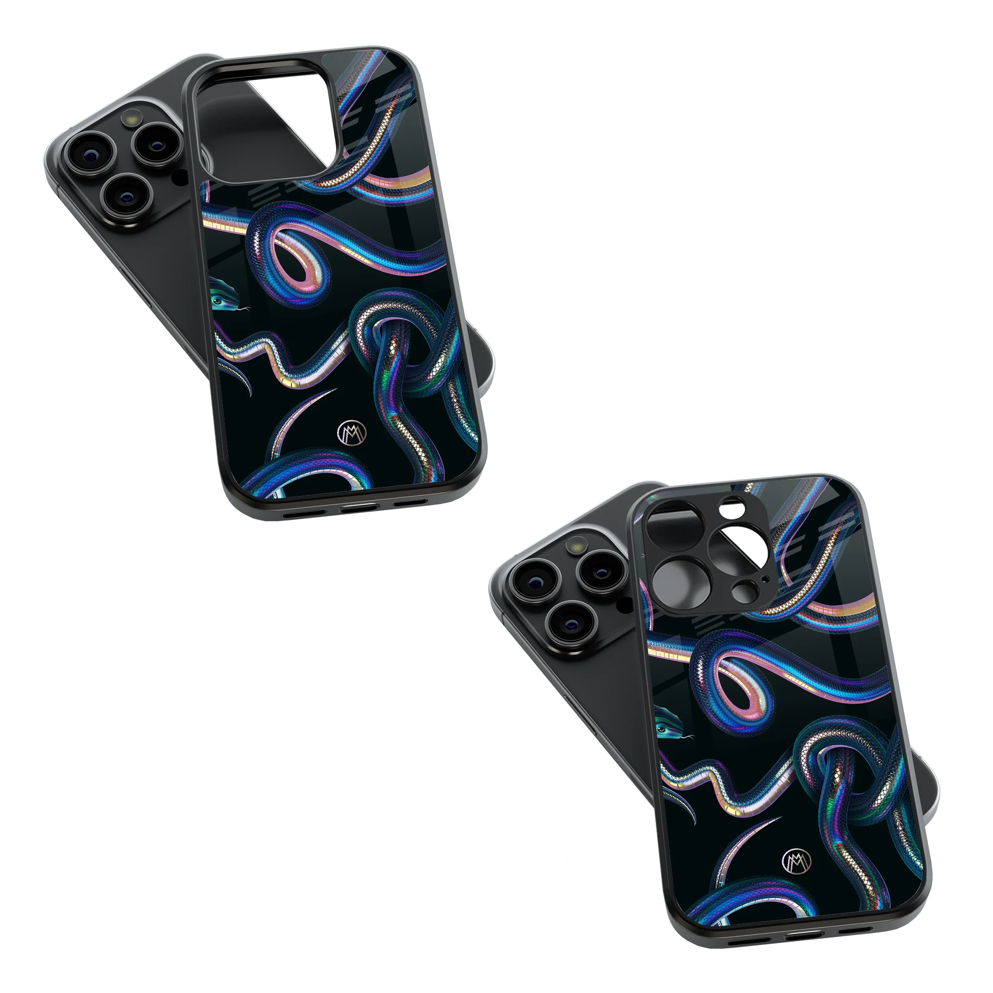 Trendy Glass Back Mobile Case for iPhone, Samsung, Redmi, OnePlus, Google Pixel, Motorola