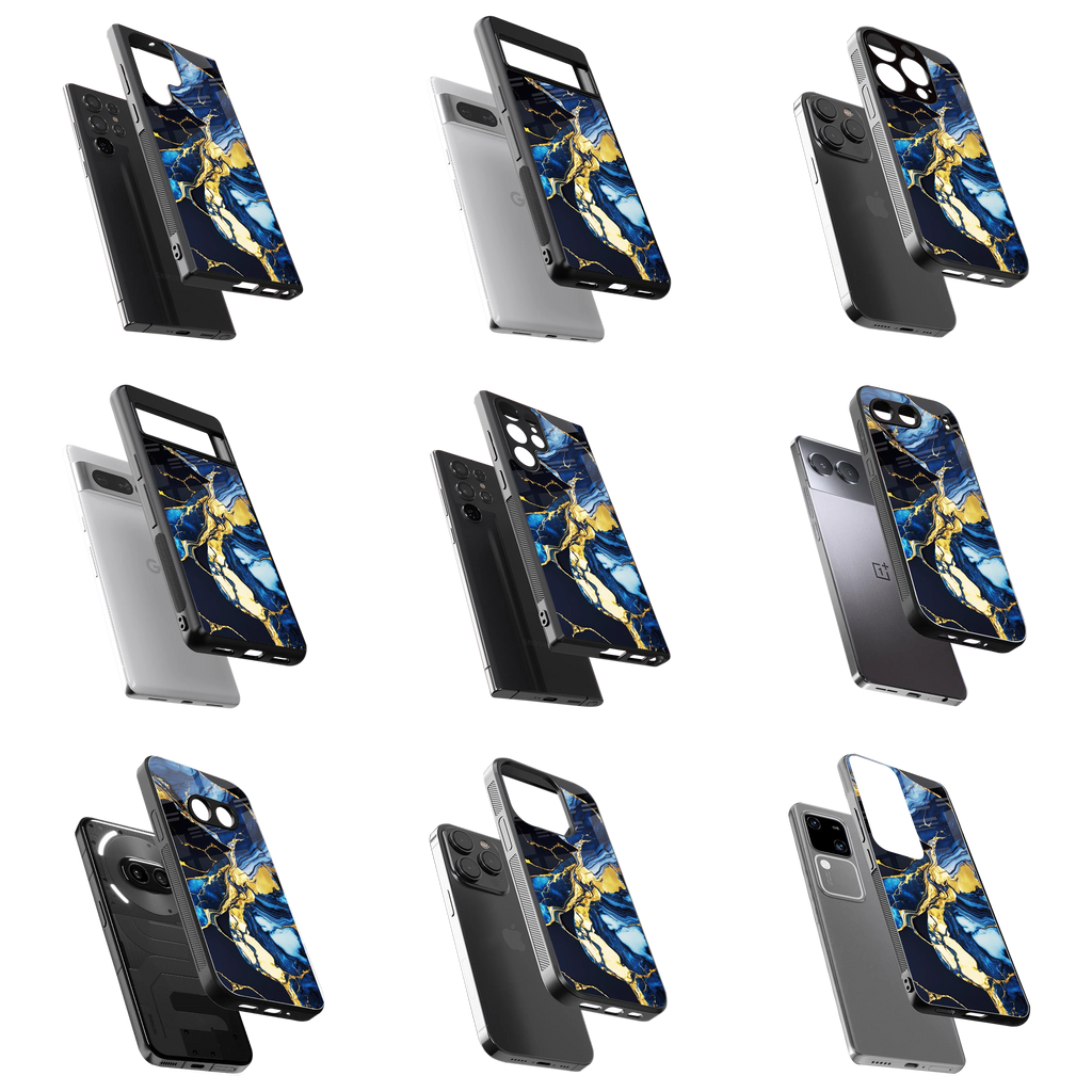 Durable Glass Back Mobile Case for iPhone, Samsung, OnePlus, Google Pixel, Redmi, Vivo, Oppo