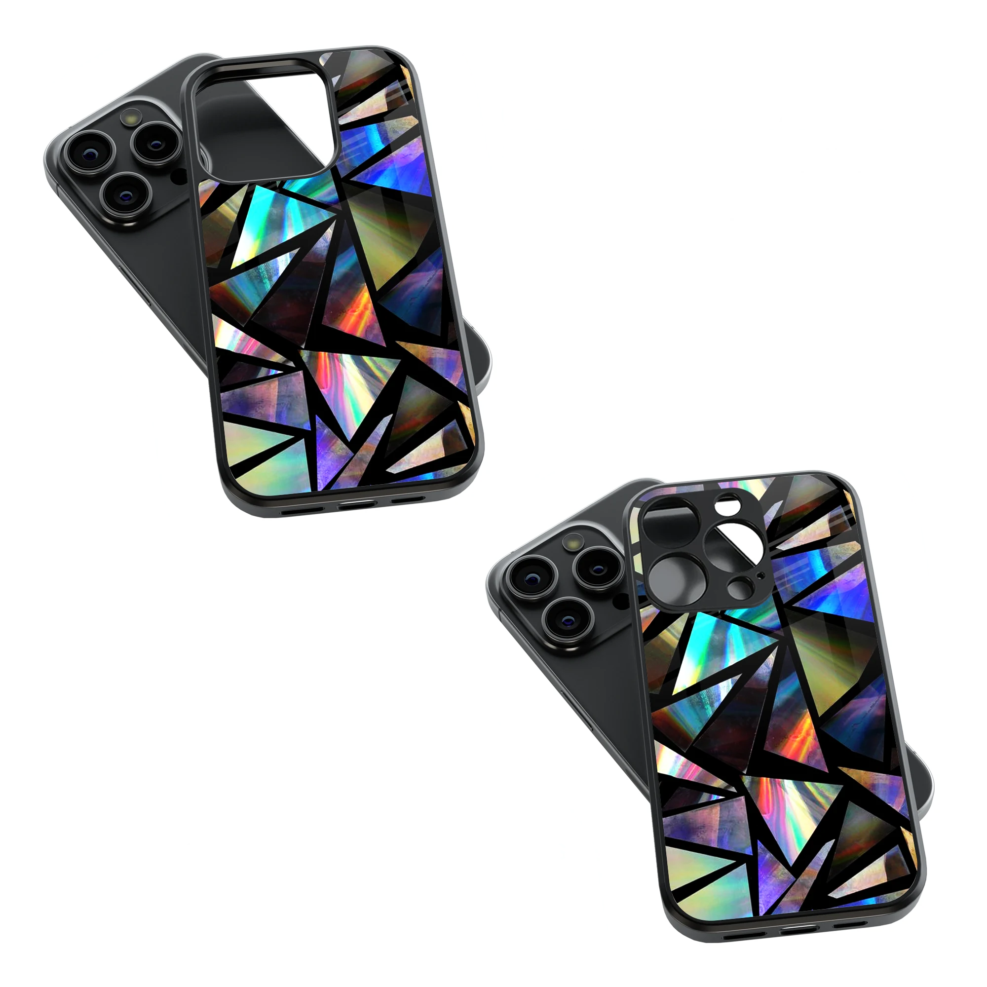 Trendy Glass Back Mobile Case for iPhone, Samsung, Redmi, OnePlus, Google Pixel, Motorola