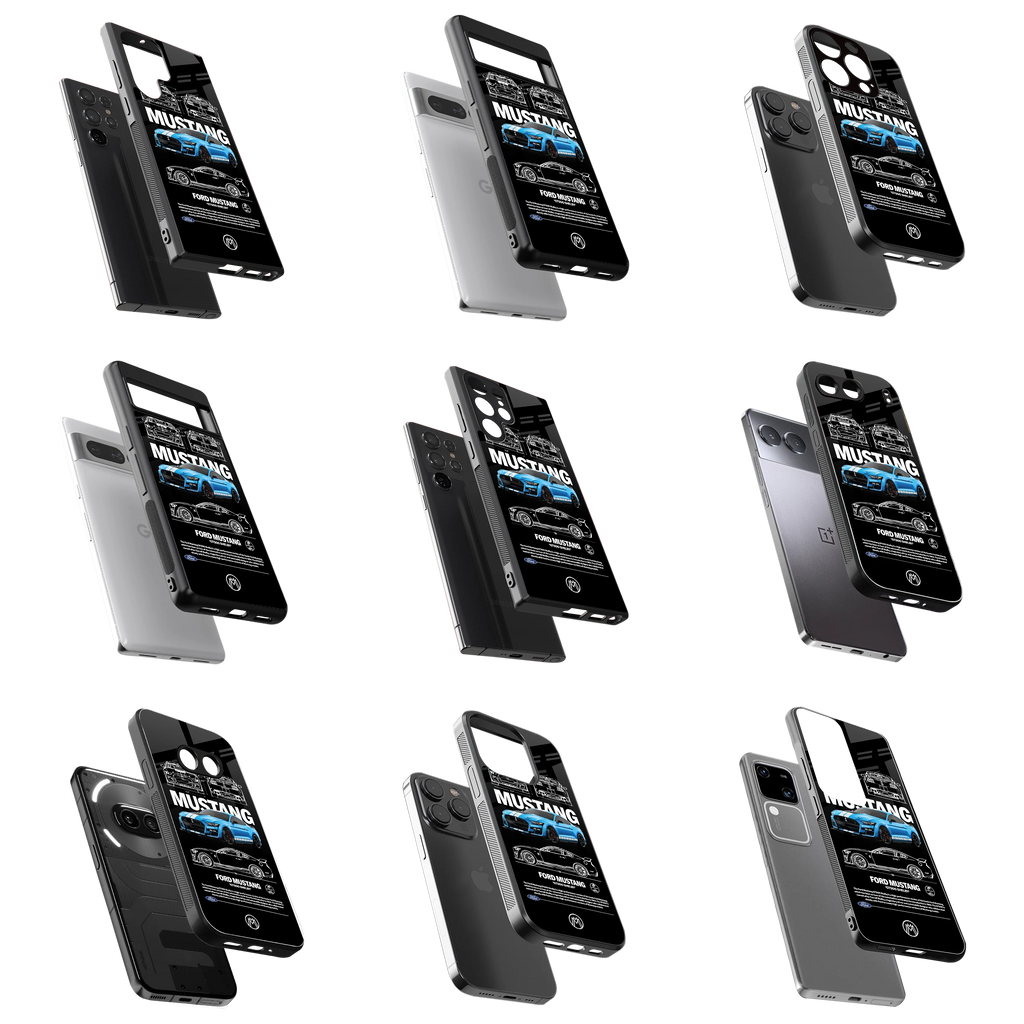 Durable Glass Back Mobile Case for iPhone, Samsung, OnePlus, Google Pixel, Redmi, Vivo, Oppo