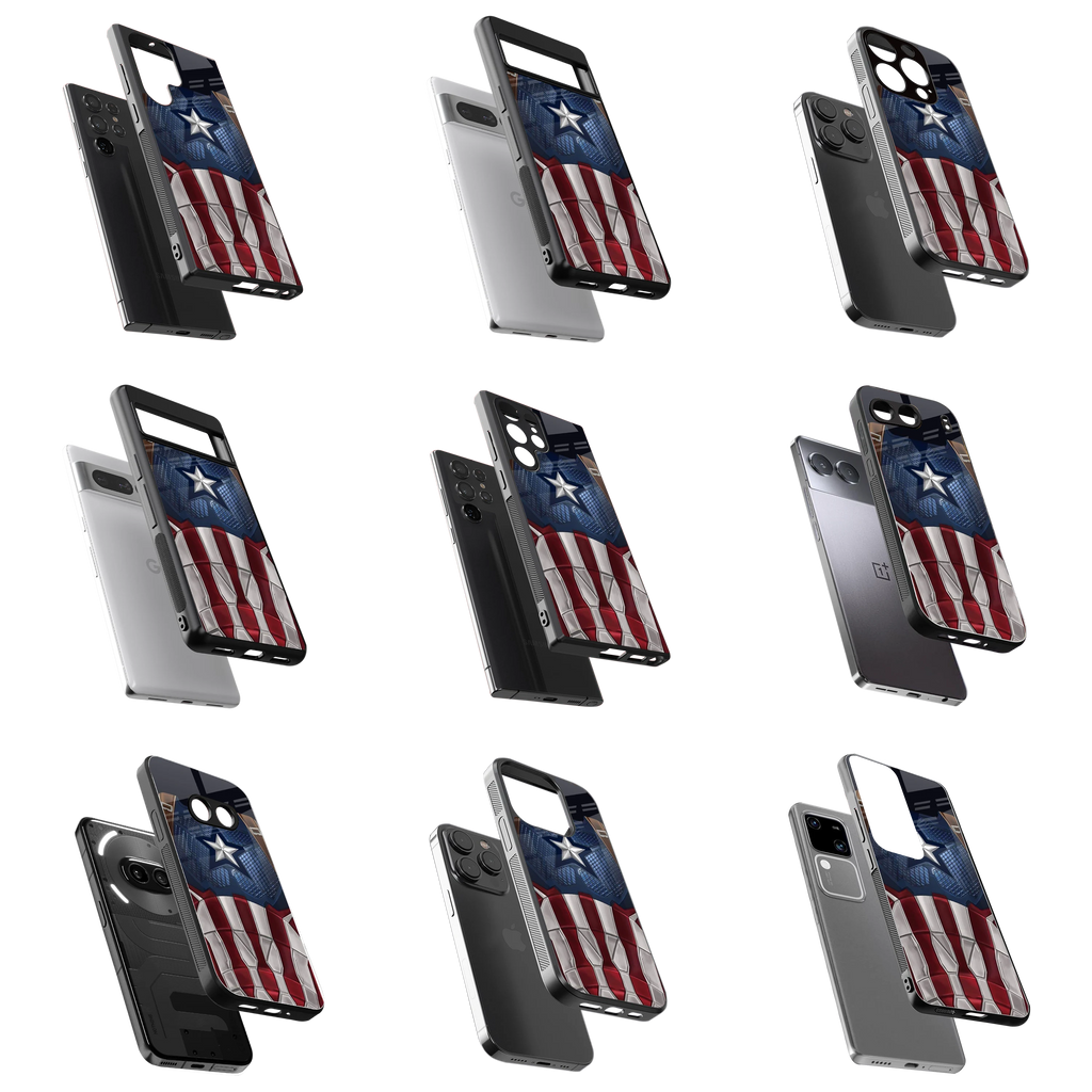 Durable Glass Back Mobile Case for iPhone, Samsung, OnePlus, Google Pixel, Redmi, Vivo, Oppo