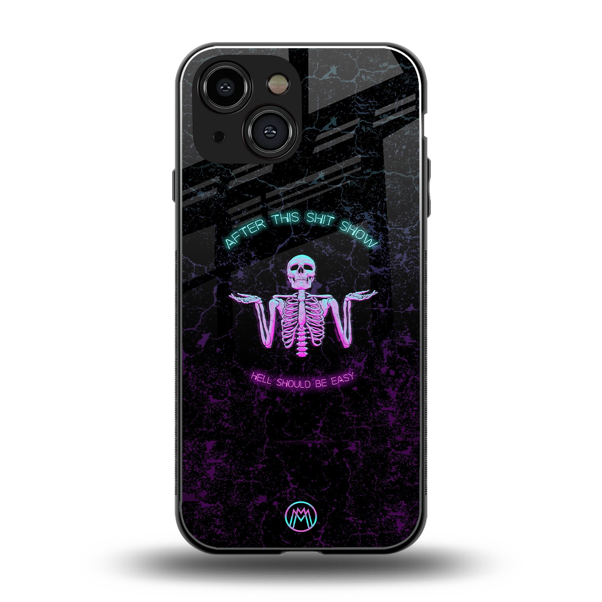 shitshow back phone cover | glass case for iphone 13 mini