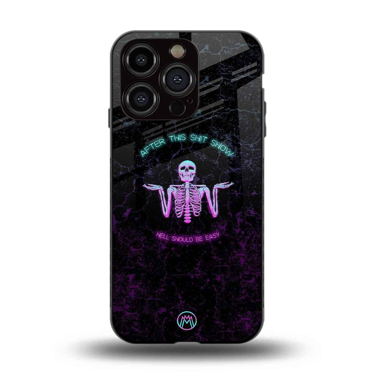 shitshow back phone cover | glass case for iphone 13 pro