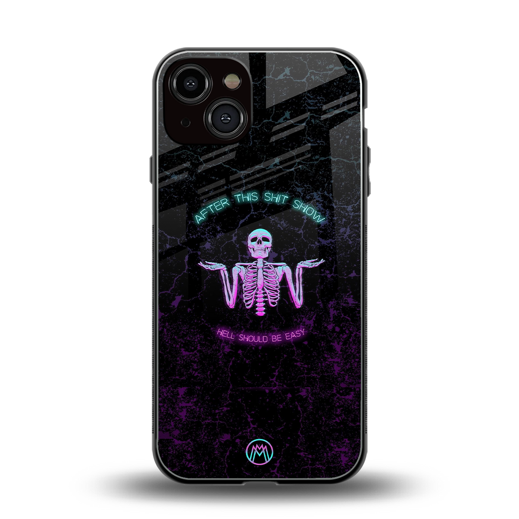 shitshow back phone cover | glass case for iphone 13
