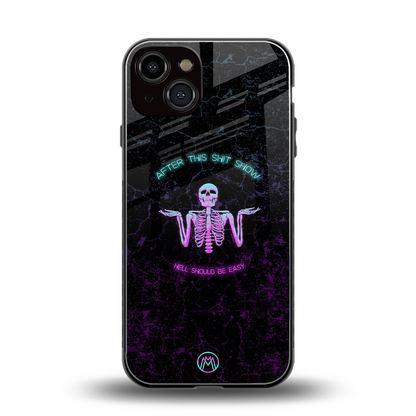 shitshow back phone cover | glass case for iphone 13