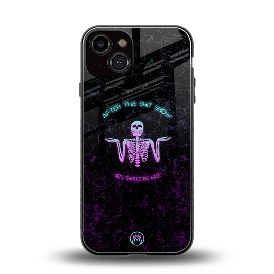 shitshow back phone cover | glass case for iphone 13