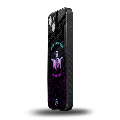 shitshow back phone cover | glass case for iphone 15 plus