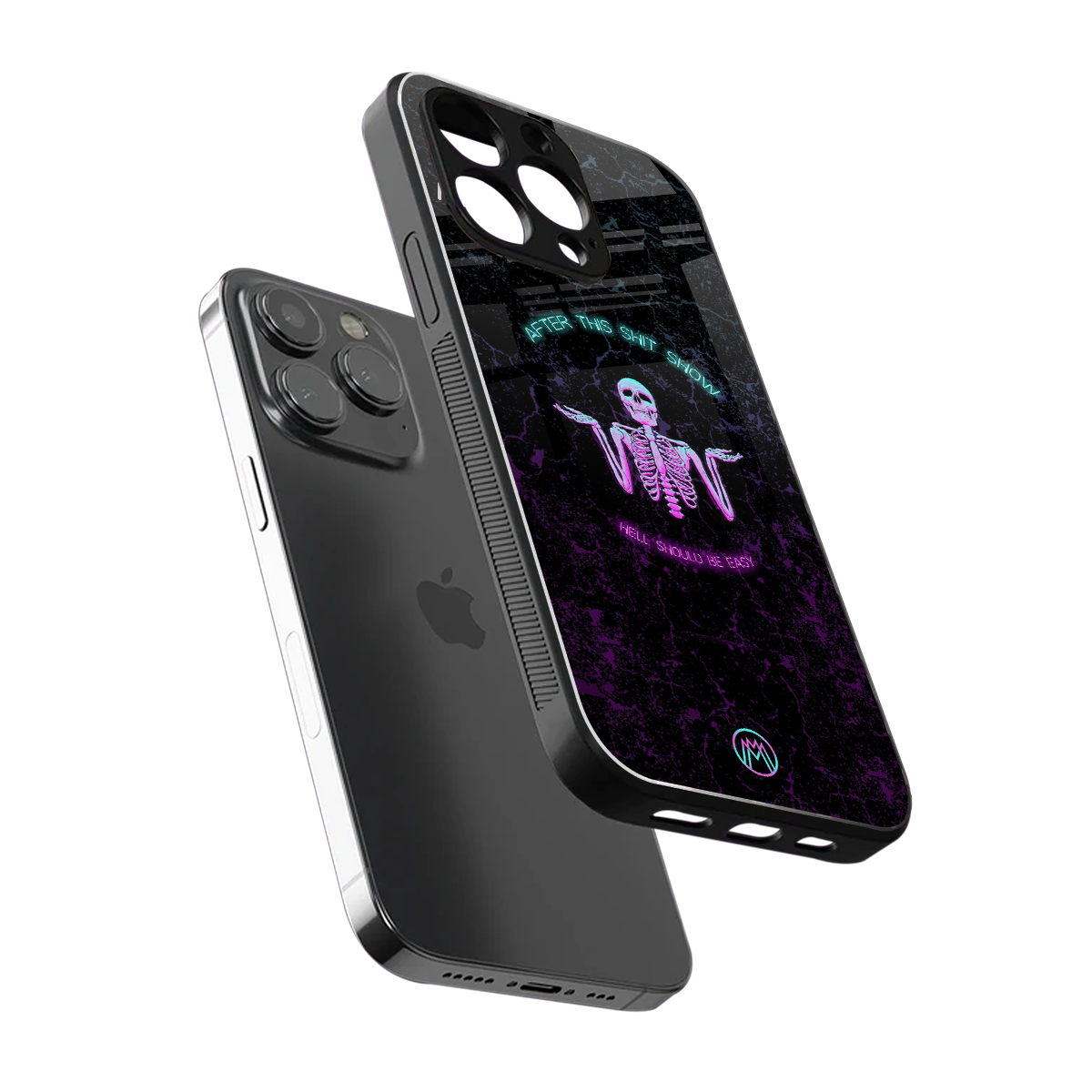 shitshow back phone cover | glass case for iphone 14 pro max