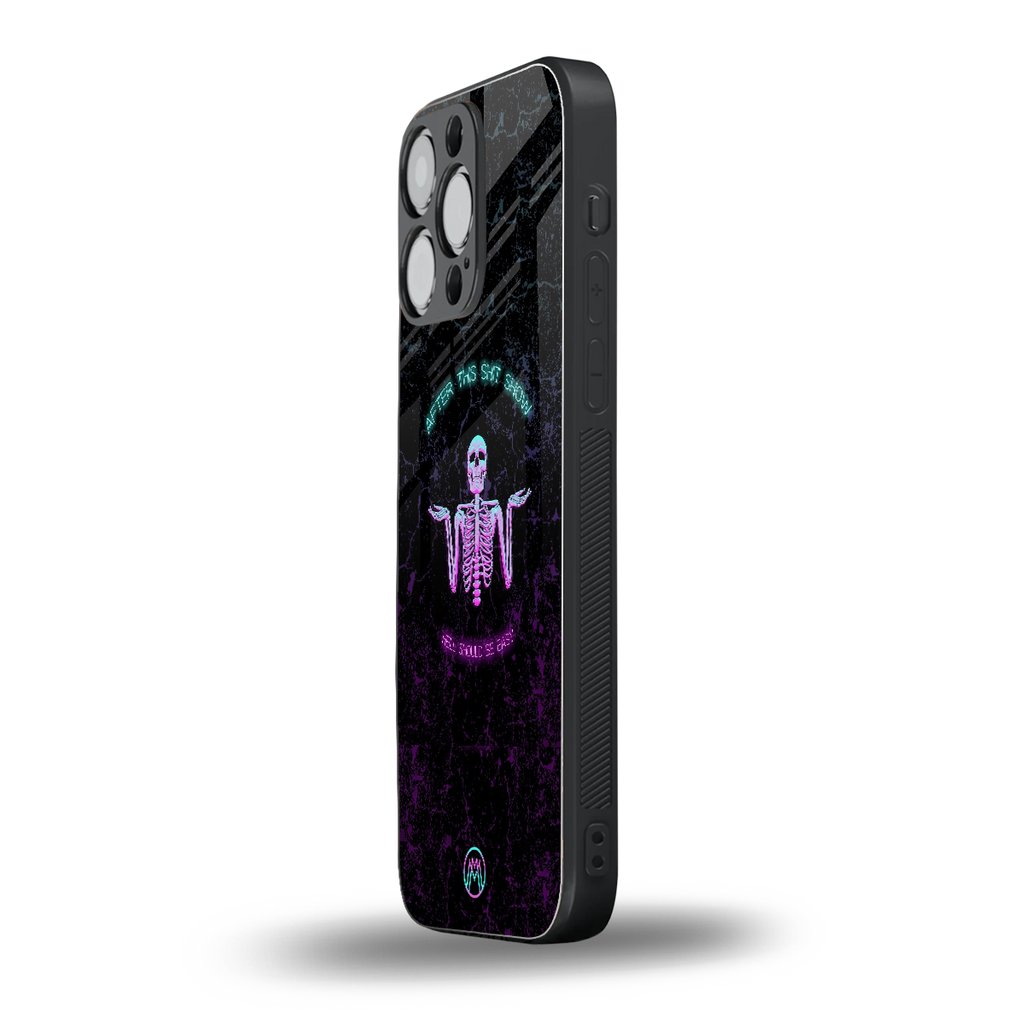 shitshow back phone cover | glass case for iphone 15 pro max