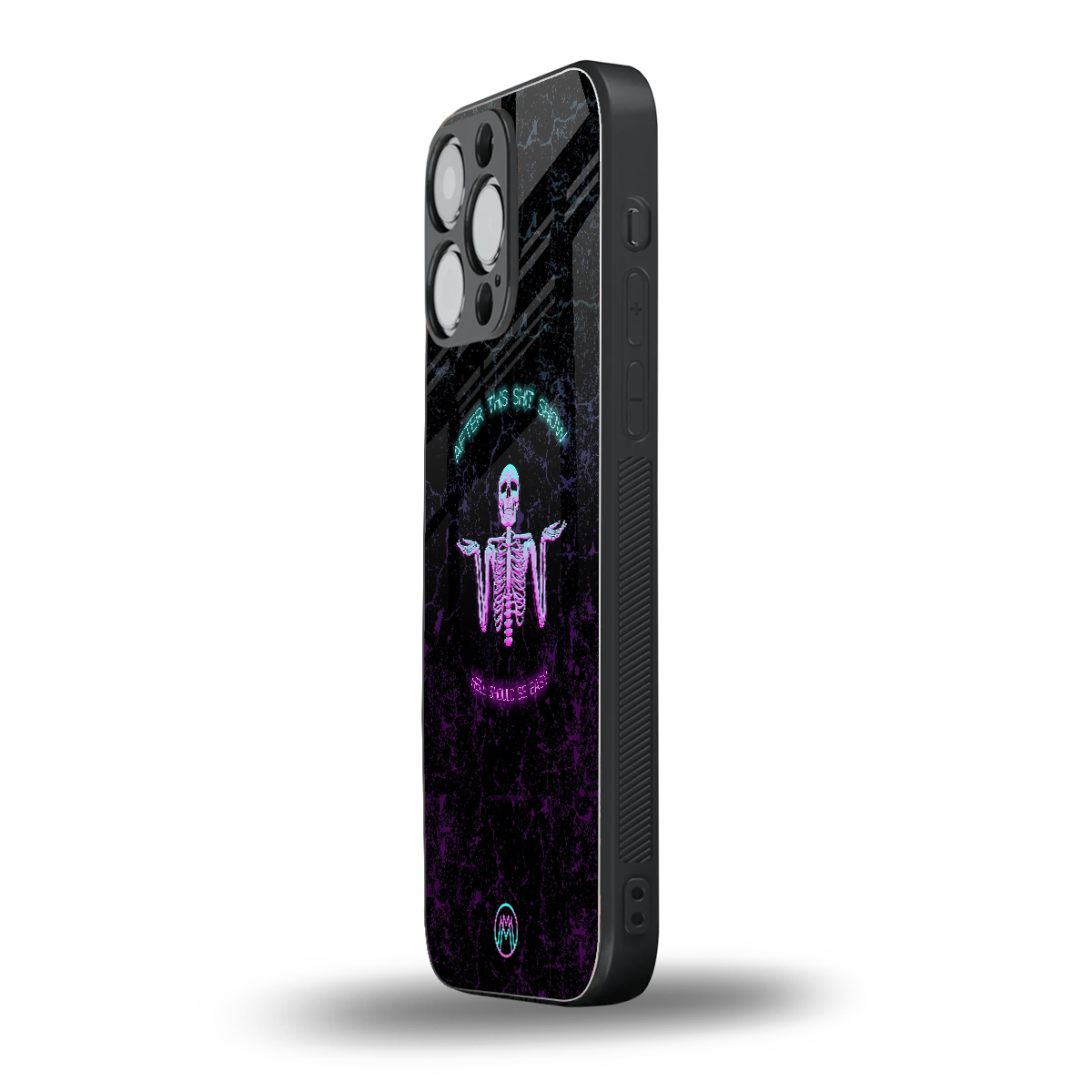 shitshow back phone cover | glass case for iphone 15 pro max