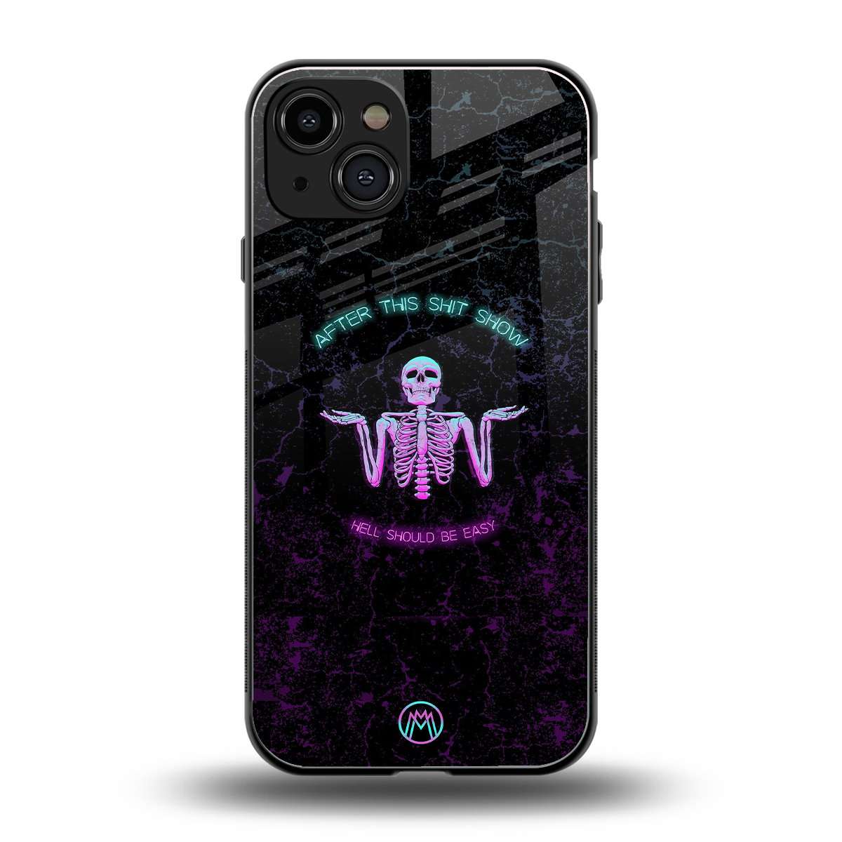 shitshow back phone cover | glass case for iphone 15