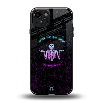 shitshow back phone cover | glass case for iphone 14
