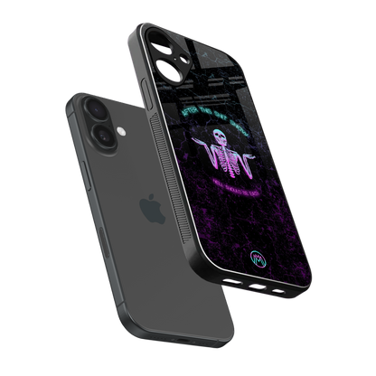 shitshow back phone cover | glass case for iphone 16 plus