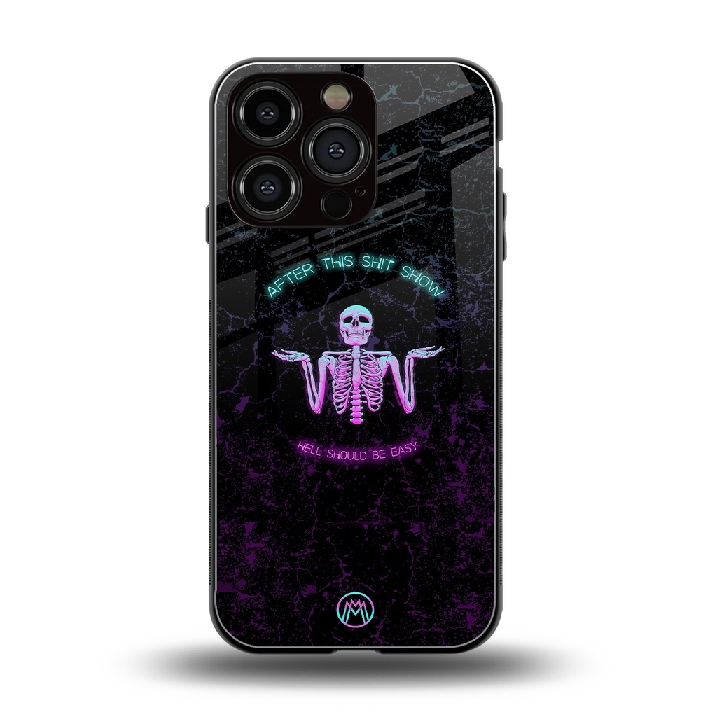 shitshow back phone cover | glass case for iphone 16 pro