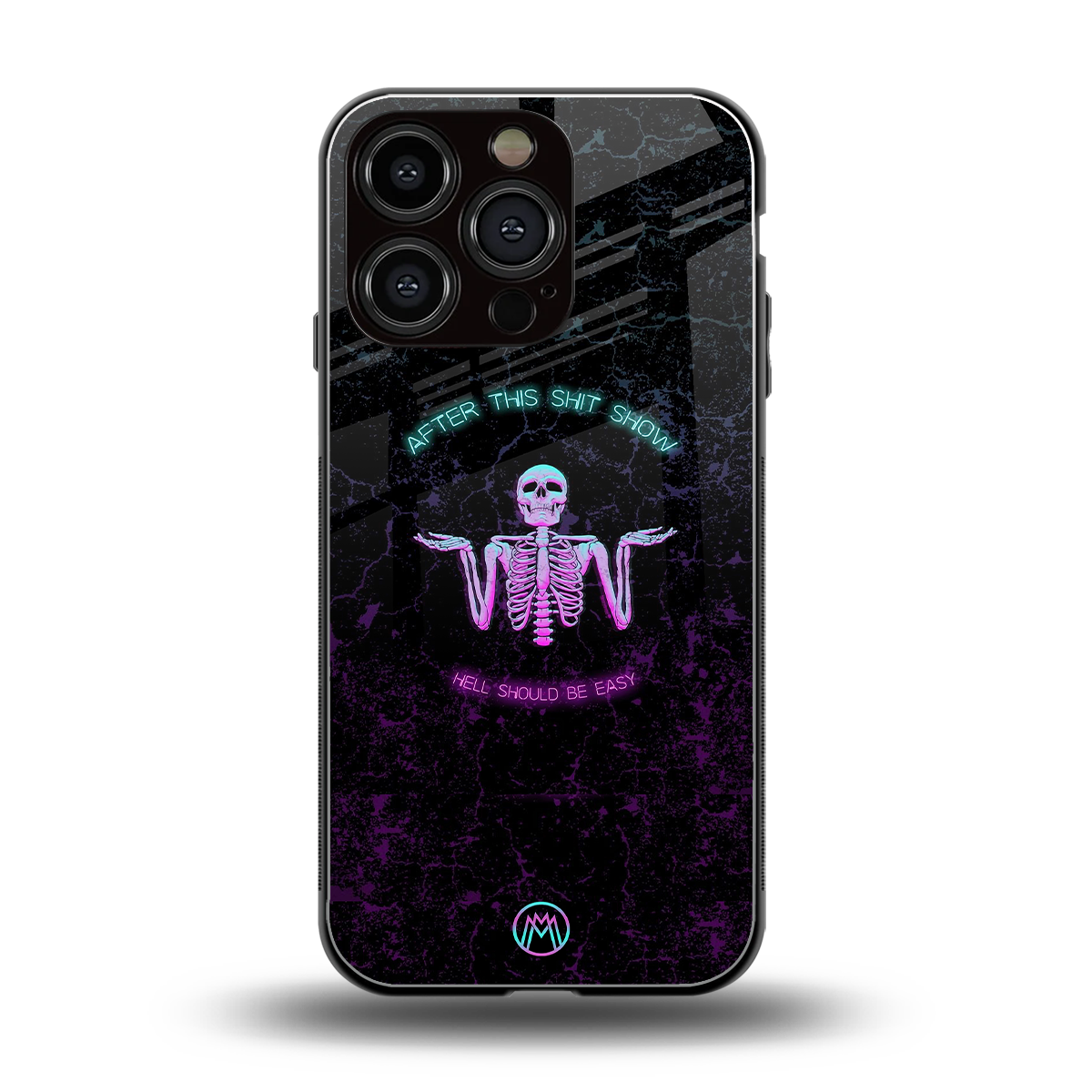 shitshow back phone cover | glass case for iphone 16 pro