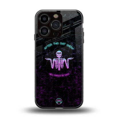 shitshow back phone cover | glass case for iphone 16 pro