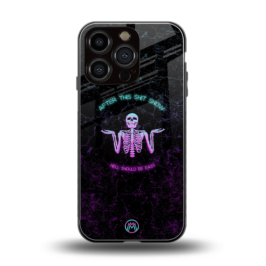 shitshow back phone cover | glass case for iphone 16 pro