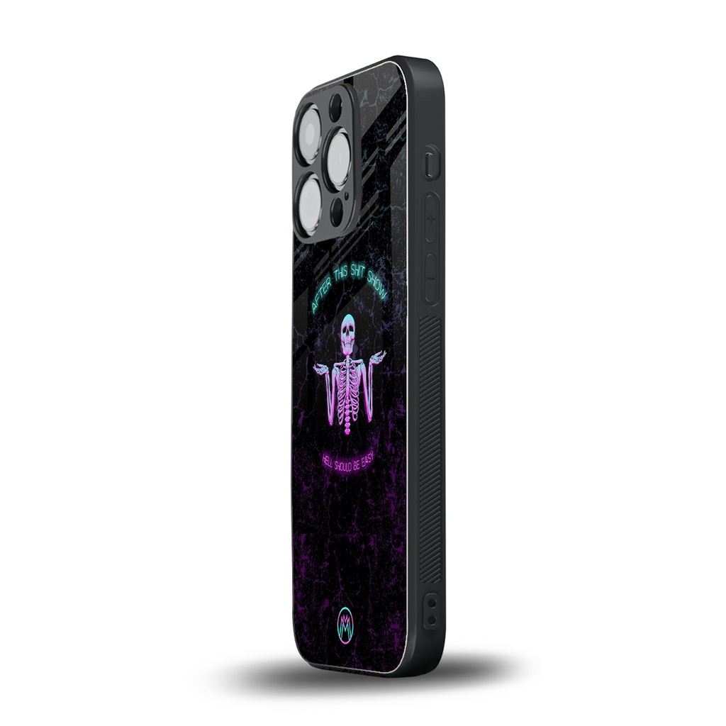 shitshow back phone cover | glass case for iphone 16 pro