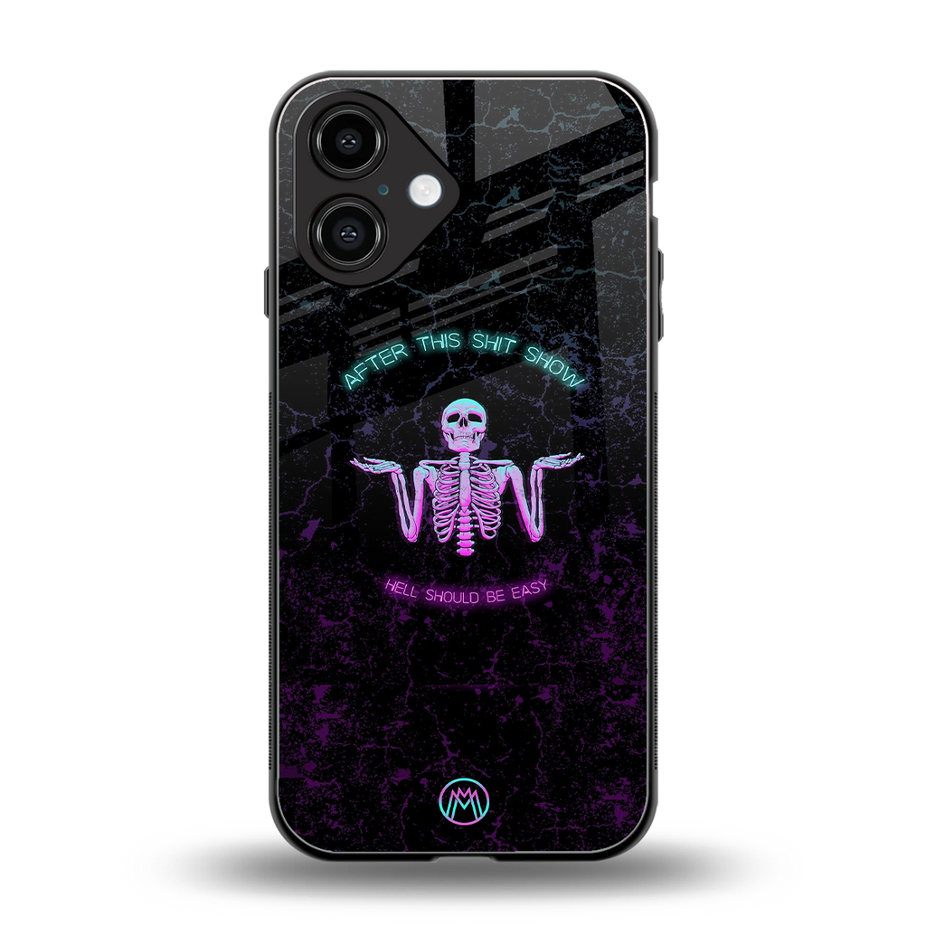 shitshow back phone cover | glass case for iphone 16