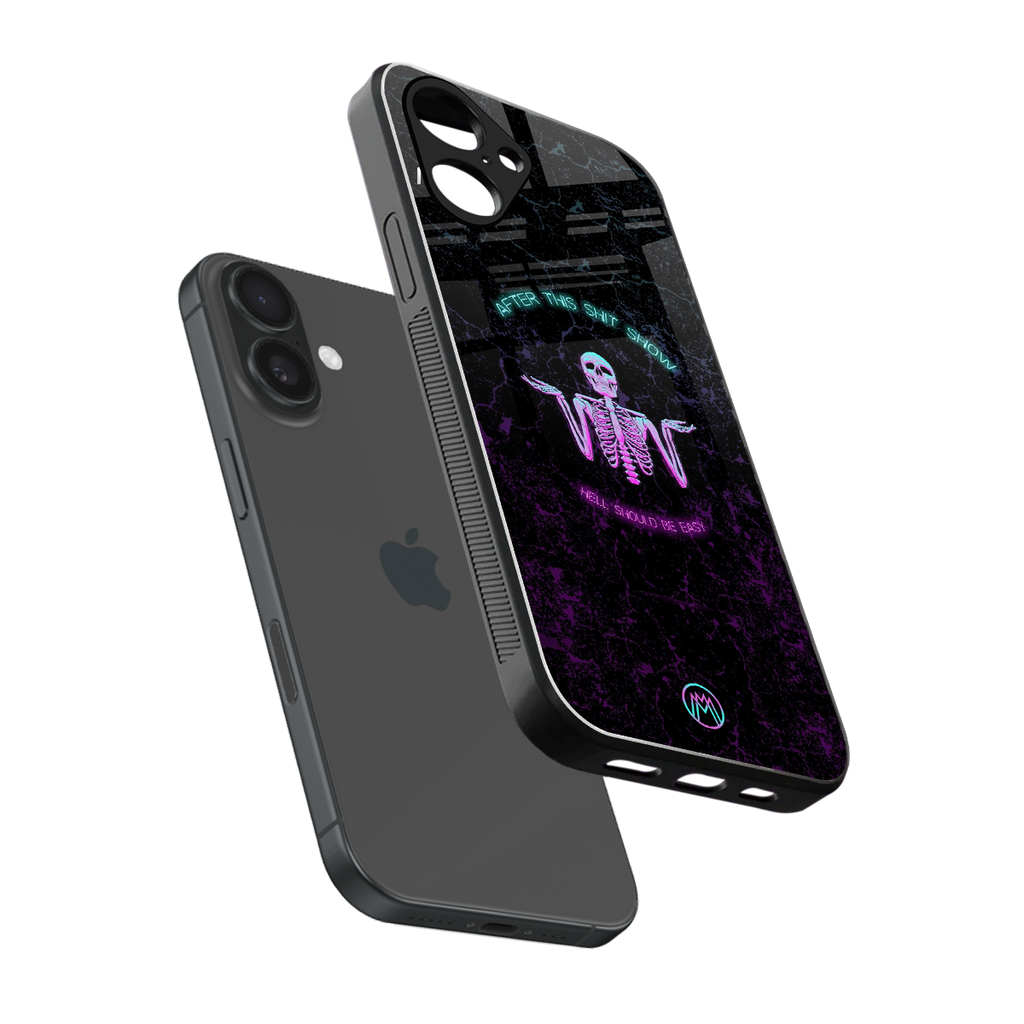 shitshow back phone cover | glass case for iphone 16