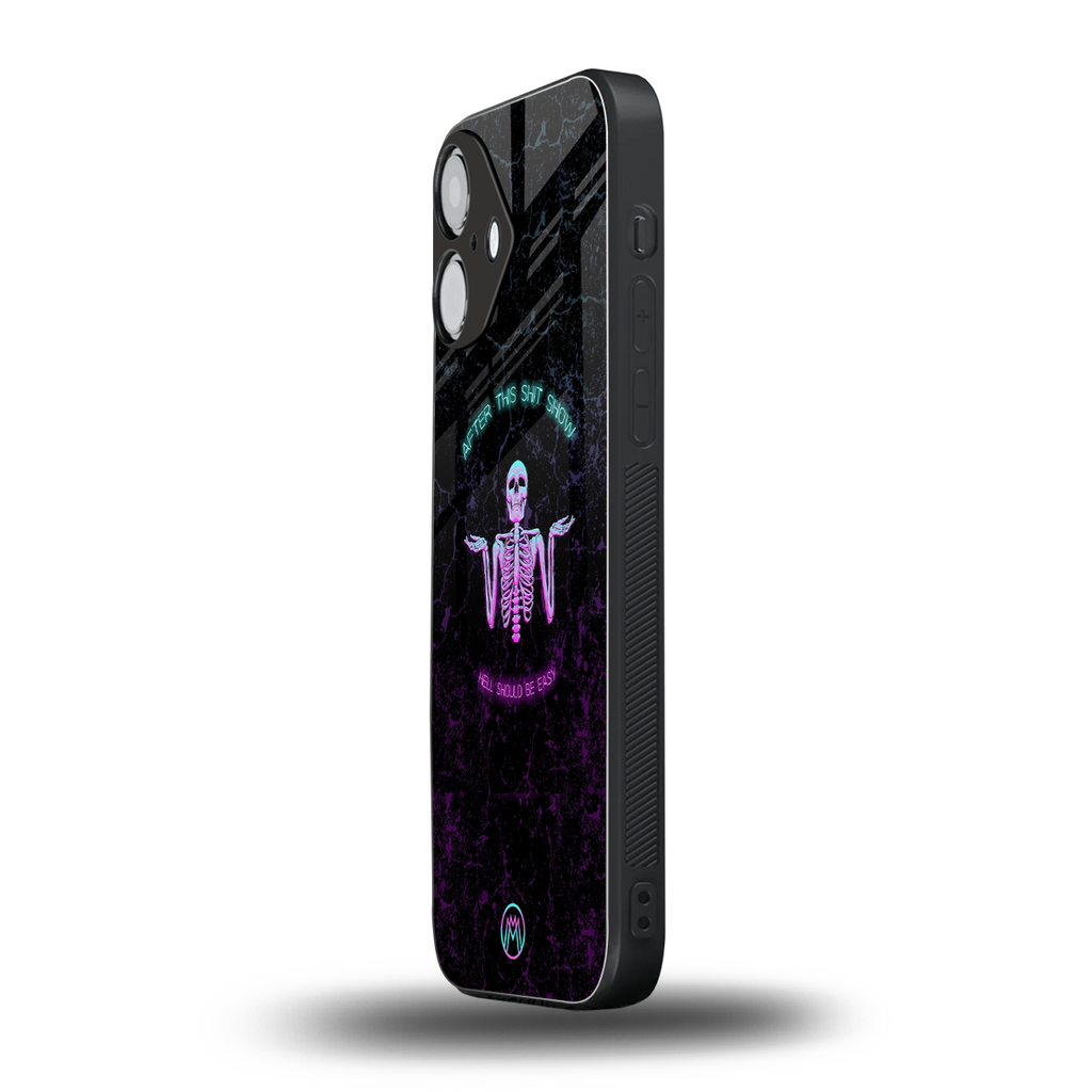 shitshow back phone cover | glass case for iphone 16
