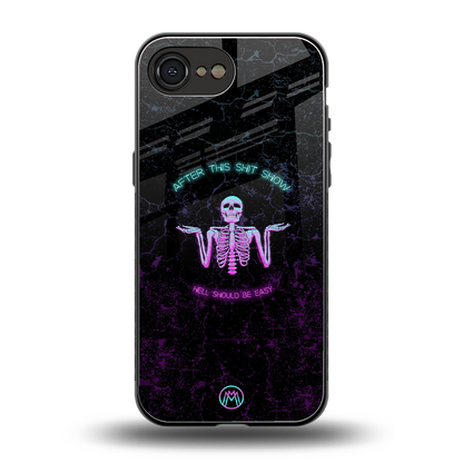 shitshow back phone cover | glass case for iphone 16e
