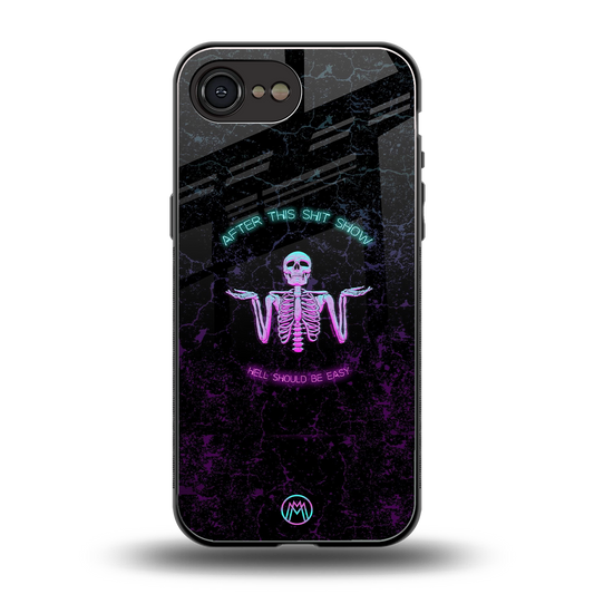 shitshow back phone cover | glass case for iphone 16e