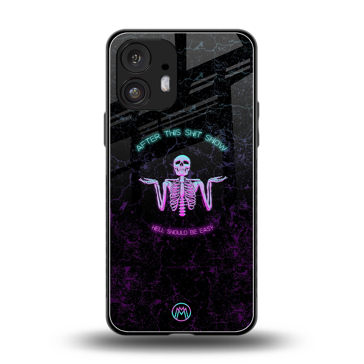 shitshow back phone cover | glass case for nothing phone 2