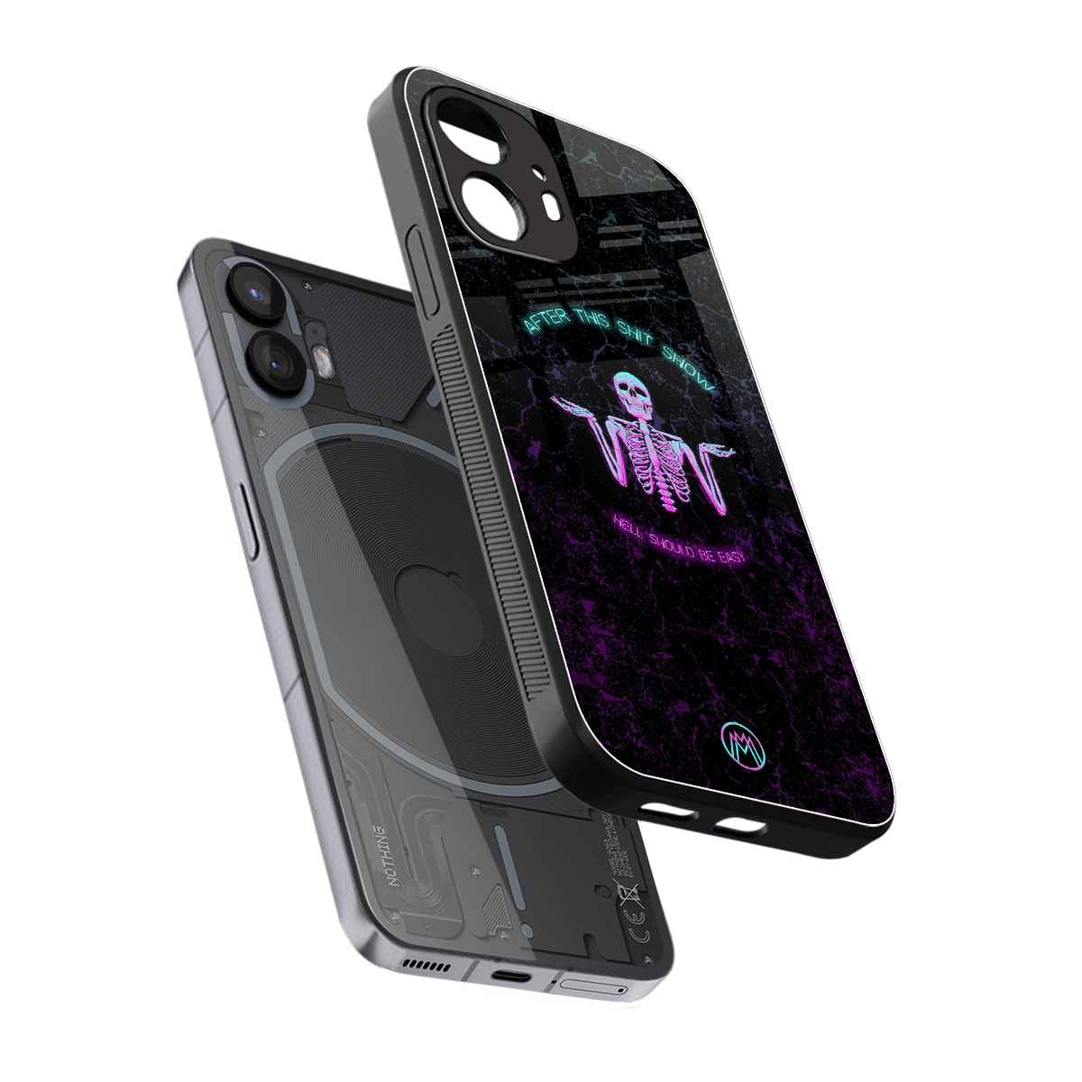 shitshow back phone cover | glass case for nothing phone 2