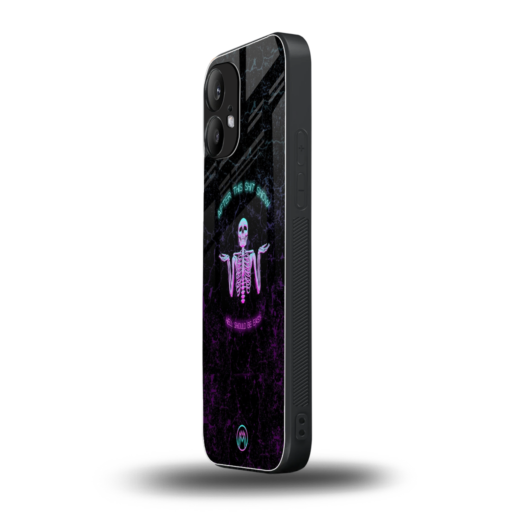 shitshow back phone cover | glass case for nothing phone 2