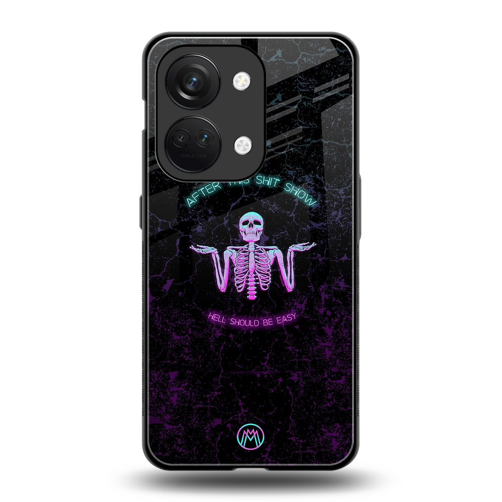 shitshow back phone cover | glass case for oneplus nord 3
