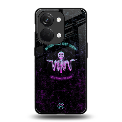 shitshow back phone cover | glass case for oneplus nord 3
