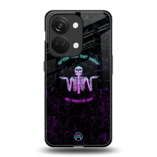 shitshow back phone cover | glass case for oneplus nord 3