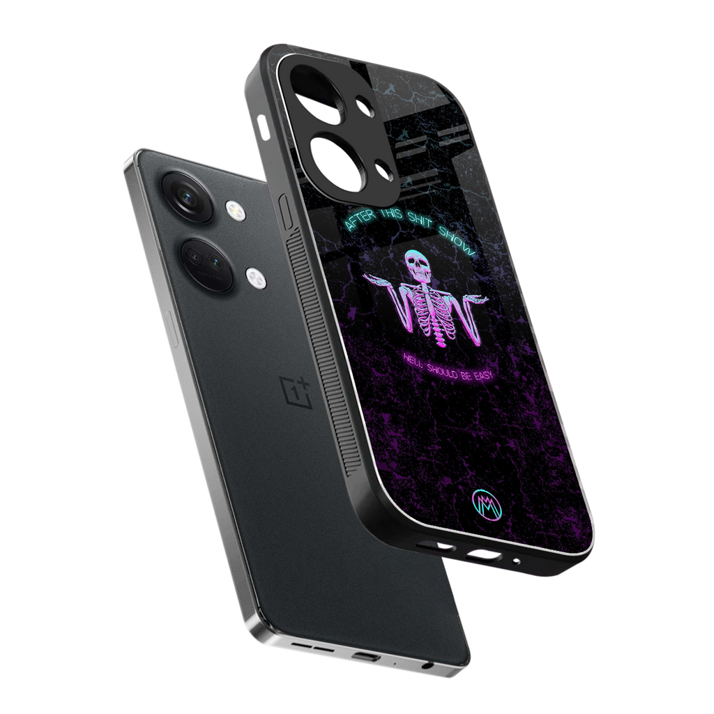 shitshow back phone cover | glass case for oneplus nord 3