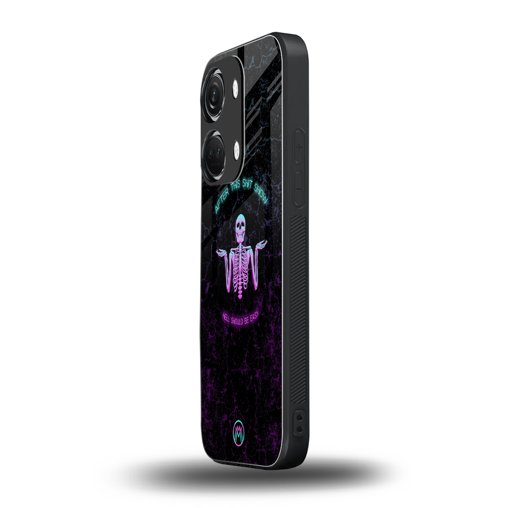 shitshow back phone cover | glass case for oneplus nord 3