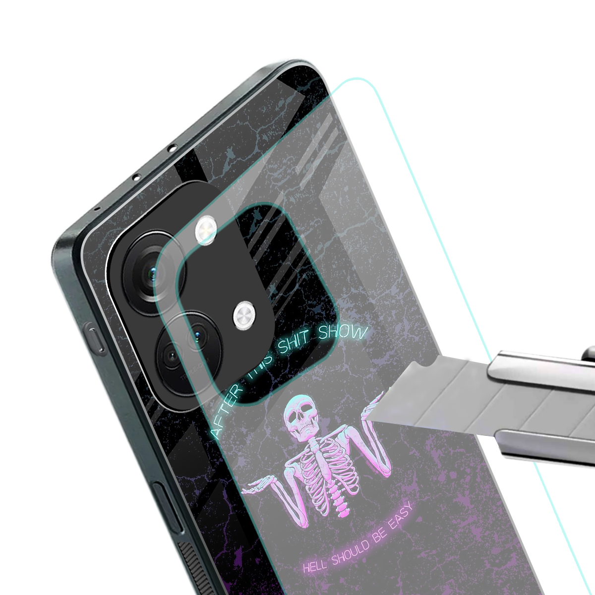 shitshow back phone cover | glass case for oneplus nord 3