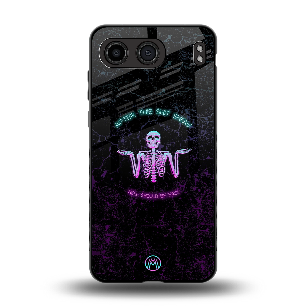 shitshow back phone cover | glass case for oneplus nord 4