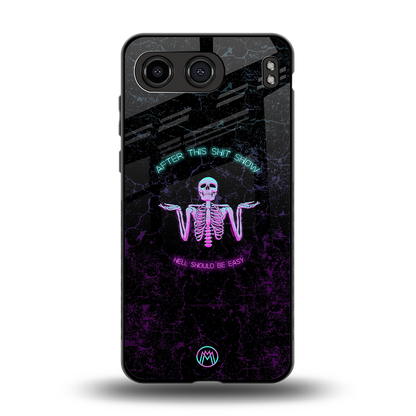 shitshow back phone cover | glass case for oneplus nord 4