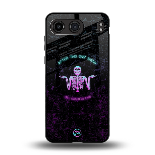 shitshow back phone cover | glass case for oneplus nord 4